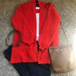 TOPSHOP Red Cardigan NWT